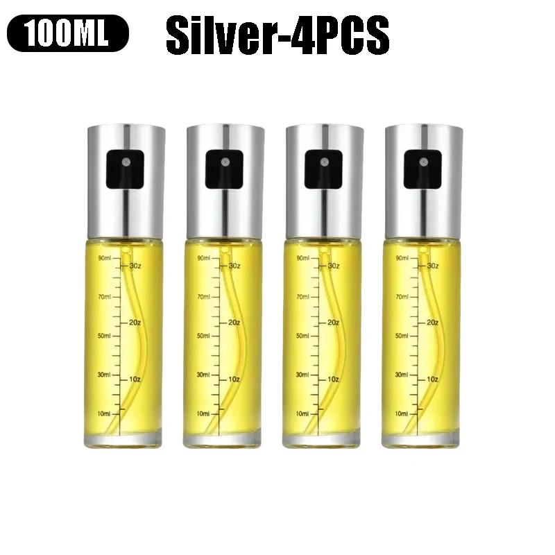 100ml High Quality Glass Multipurpose Mister Bottle Cooking Oil Glass Spray Bottle with Small Funnel and Brush Accessories