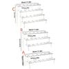 Trapezoidal Acrylic Ice Cream Cone Dessert Holder Tray Waffle Cone Display Stand Storage Rack Wedding Party Food Baking Tools