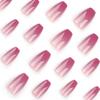 Estate Rosa Rosso Bianco Unghie Manicure Pellicola Ballerina Unghie Finte Cambiamento Graduale Pellicola per Unghie Unghie