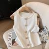Sleeveless Beaded Knit Vest - Women's Stylish Summer Slim-Fit Top