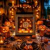 Decorative Seasonal Lights Halloween Lighted Frame Ornaments Light Up Shadow Box Warm Atmosphere LED for Home Living Room Bedroom Decor Ornaments