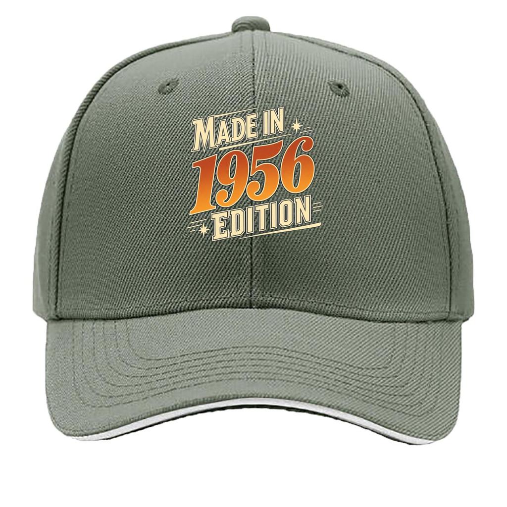 Vintage Gold Year Celebration Typogr Sandwich Baseball Cap Sun Cap Outdoor Workouts Hat