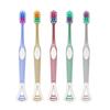 Five-Pack Soft-Bristled Toothbrushes with Tongue Scrapers - Premium Quality for Home Use