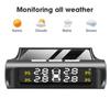 Inteligentny system monitorowania ciśnienia w oponach TPMS samochodu Energia słoneczna Cyfrowy wyświetlacz LCD TMPS USB Auto Security Alarm czujnik ciśnienia w oponach