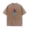 Tops  Tees Abstract Natural Mother Day Short Sleeve  Cotton Crew Neck Mens Washed T Shirt Printed Washed Tops Shirt Cute