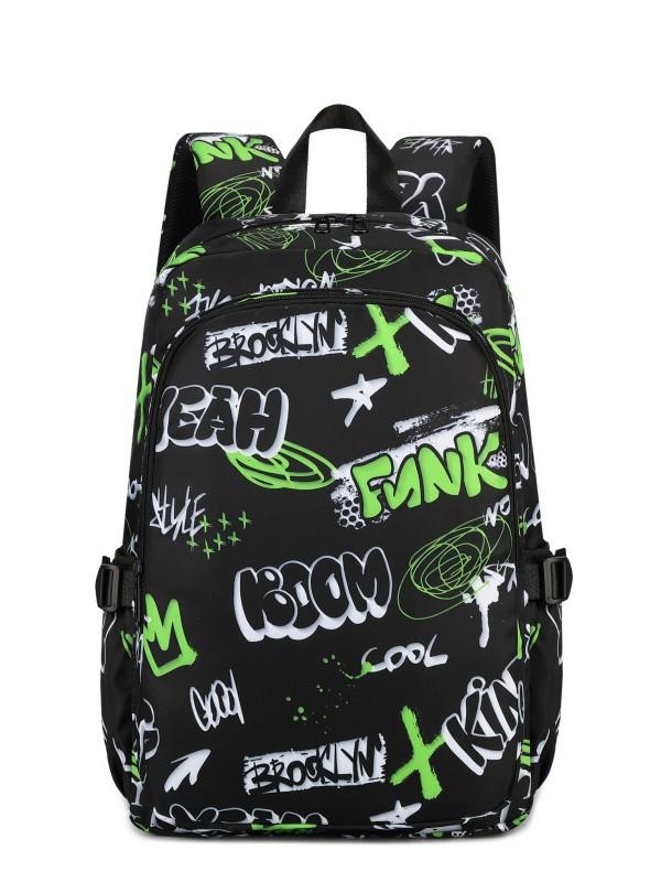Colorful Shark Kids Backpack Waterproof Large Capacity Cartoon Print Elementary School Bag