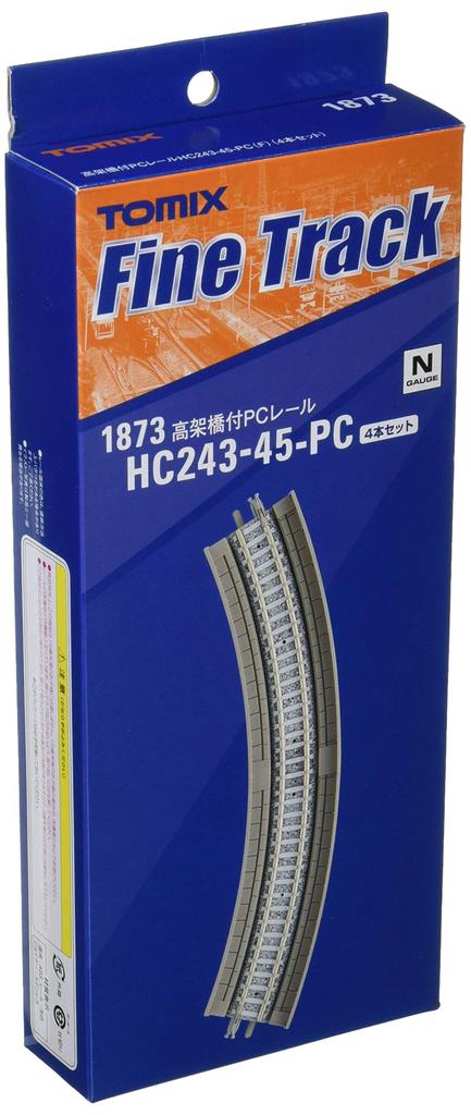 TOMYTEC TOMIX N Gauge PC Rails with Viaduct HC243-45-PC F 4-Piece Set 1873 Railway Model Accessories