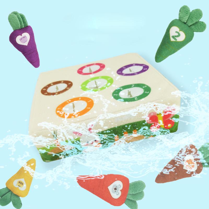 Dog Carrot Doll Plush Toy Encourage Foraging Skills Carrot Toy Vegetable Chew Toy Kids Pull The Carrot Encourages Cat Pet Traini 6Pcs Carrots