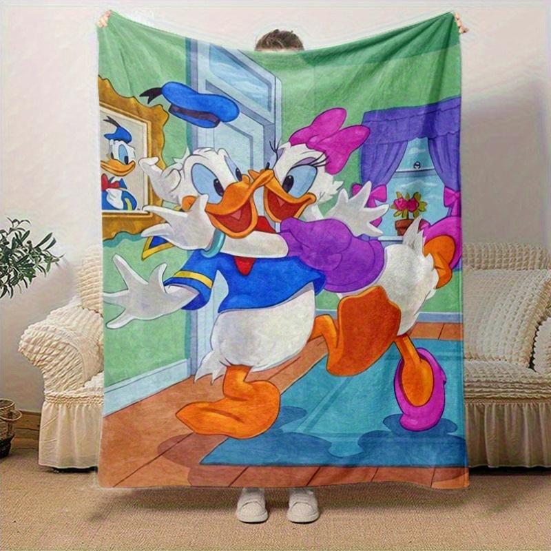 1pc, Donald Duck & Daisy Duck Blanket Home Decor, Couch Throw, Outdoor Blanket, Gift for Friends, Flannel Blanket