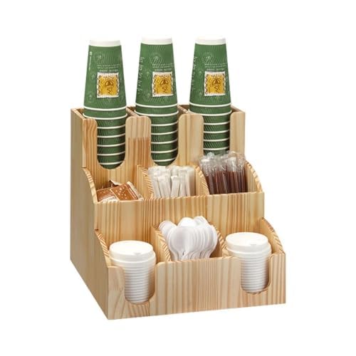 

Paper Cup Holder, Cup Stand, Coffee Cup Dispenser, Paper Cup Lid Sleeve Holder, Bar Storage Rack, Paper Cup and Lid Storage, Suitable for Convenience