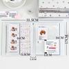 Cartoon 4 Grid Idol Card Photo Booth Album For 40 Pcs 2X6 Inch Photo Strips Bookmark 20 Pcs 4X6 4R Photo Holder