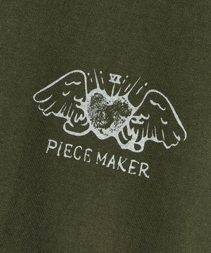 PEACE MAKER Finger Print Ringer Tee (Khaki)