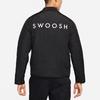 Nike Sportswear Swoosh Embroidered Cotton Jacket Men Outerwear Black DM1247-010