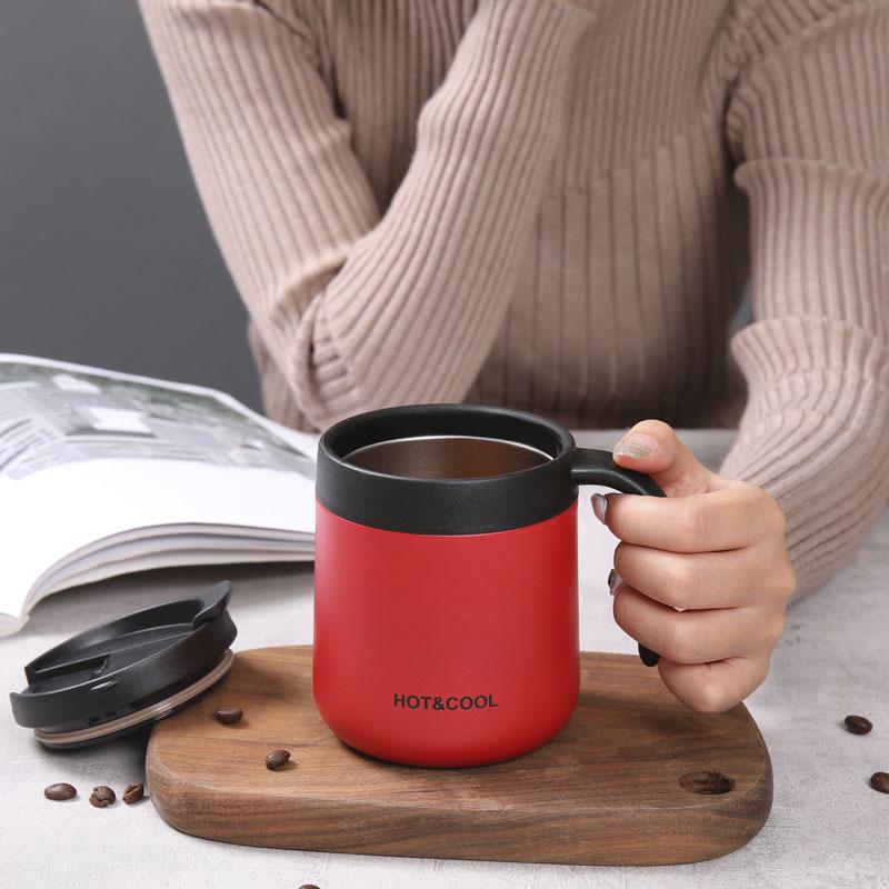 Stainless Steel Insulated Coffee Mug with Handle for Men and Women