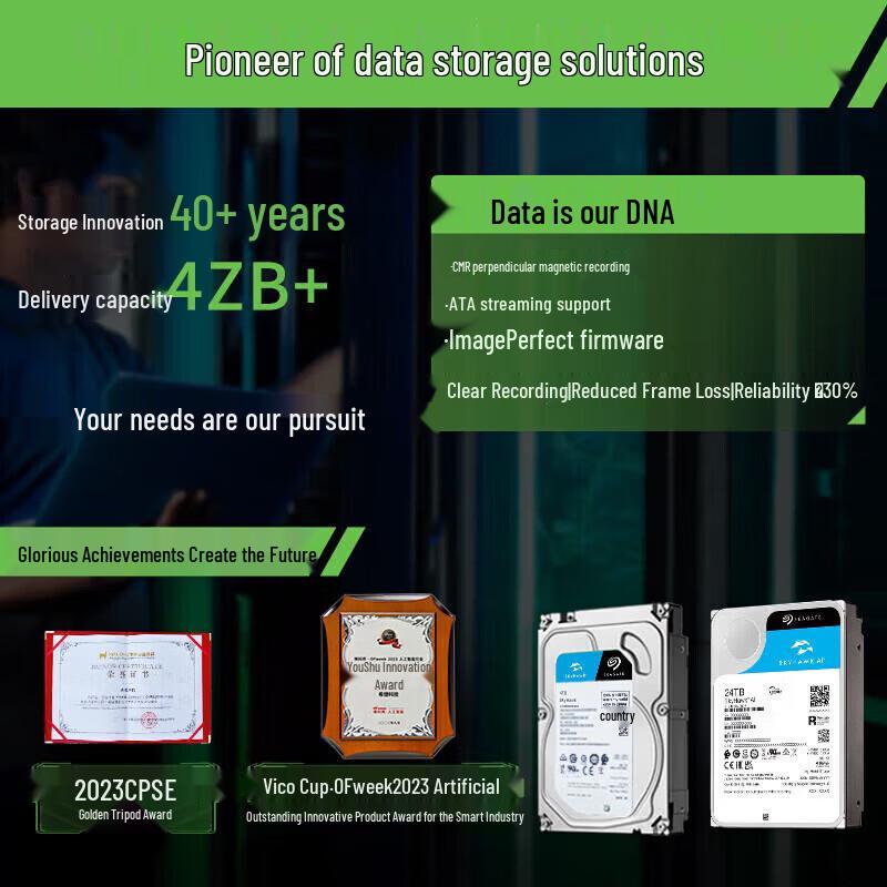 Seagate SkyHawk AI 10TB Surveillance Hard Drive