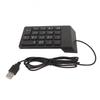 Wired Number Pad 18 Keys Ergonomic USB Plug and Play Quiet Typing Mini Numeric Keypad for PC Laptop Desktop 1 Piece