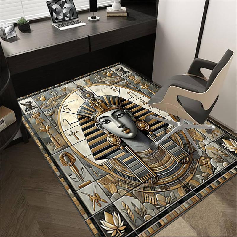 

1PC Egyptian, Pharaoh Anti-slip carpet, suitable for Office, bedroomand playrooms. It can also be used as a sofa footrest cover-R39 60cm by 90cm