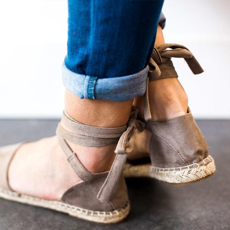 Abbinare Espadrillas Basse Con Cinturino Alpargatas Con Cintas