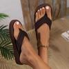 Lightweight Wedge Flip Flops for Women Fashion Clip Toe Platform Slippers Woman 2025 Summer Thick Bottom Non Slip Beach Slides