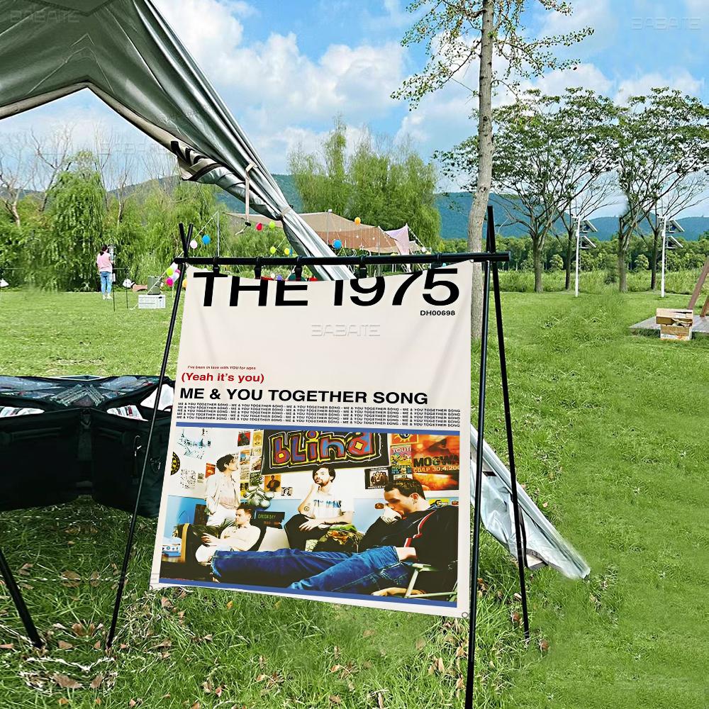 1975 RRock BBand  Flag Banner INS Style Outdoor Party Decoration Atmosphere Whitepaper Poster HD  Wall Art Study Room