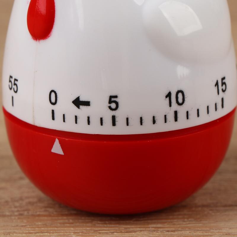 Cute Chicken Rooster Kitchen Timer Mechanical Countdown Alarm Clock Kid Friendly for Study Cooking Baking Reminder