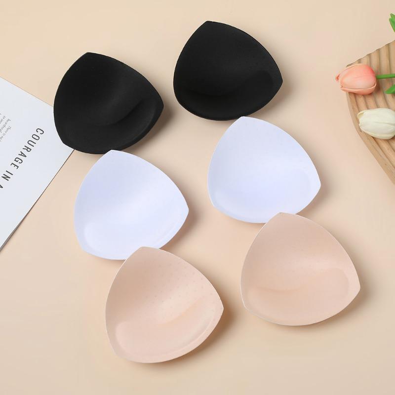 Coppette Reggiseno Triangolari Rimovibili per Donne Inserto Invisibile Costume da Bagno Bikini Amplificatori Seno Accessori Coppetta Petto