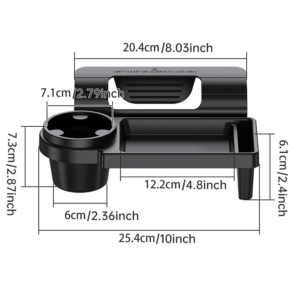 Water Cup Holder Side Hanging Storage Rack Anti-slip Mat Car Door Organizer  Small Items