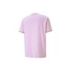 PUMA X Rib Collars Tee With Brand Logo Print Short Sleeve Round Neck Men Tops Violet 531143-16