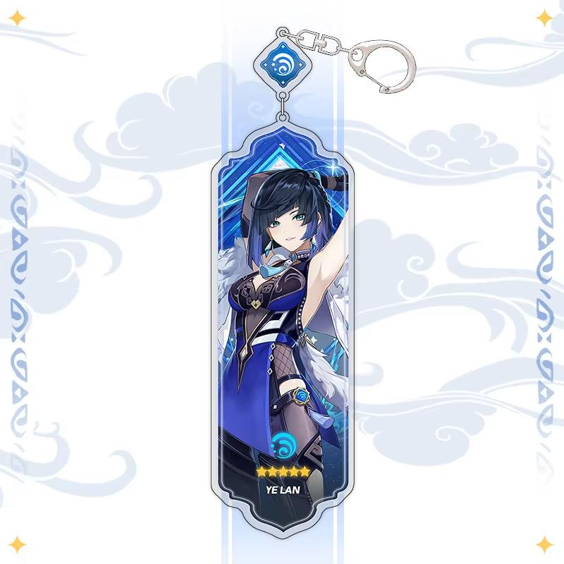 Portachiavi Anime Linnea Flins Durin Mualani Furina Arlecchino Accessori Portachiavi Genshin Impact Ciondolo Carino per Borsa Portachiavi Regalo