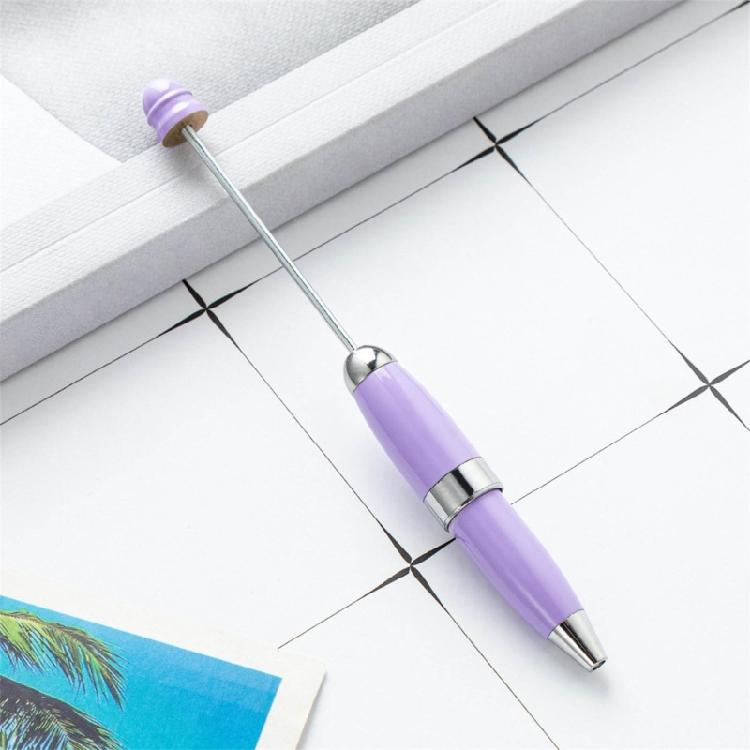 6x 1.0mm Writing Pen Beadable Ballpoint Pen Creative DIY Beaded Pen for Student