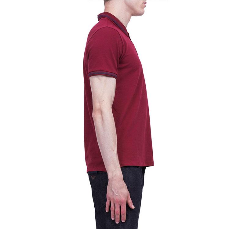 Emporio Armani Polo Shirt Men's Dark Red Multicolor 8N1F30-1JPTZ-0393