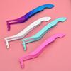 Multi-color Stainless Steel Eyelash Tweezers: New Style Round Head Safety Applicator Clamp