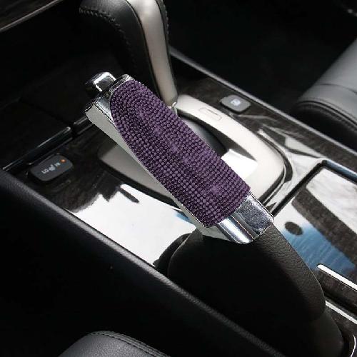 Universal Crystal Car Handbrake Covers Anti-slip Auto Gear Shift Collars Bling Diamond Car Interior Accessories for Woman
