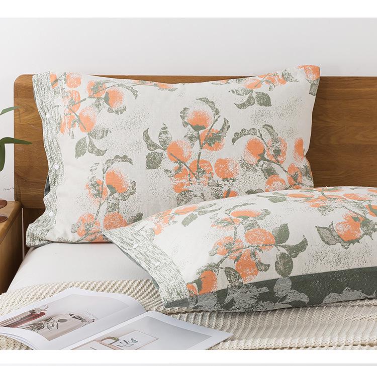 Gaze-Kissenbezug aus reiner Baumwolle: Kein Pilling, Kein Ausbleichen, Schweißabsorbierend, Fleckenresistent - Perfekt für Erwachsene.