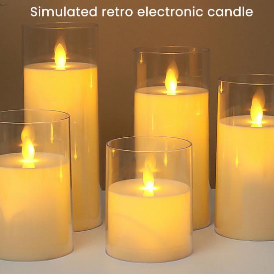 Flickering Flameless LED Candles Battery Operated Fake Electric LED Tea Lights for Wedding Aniversary Halloween Christmas Table Centerpiece