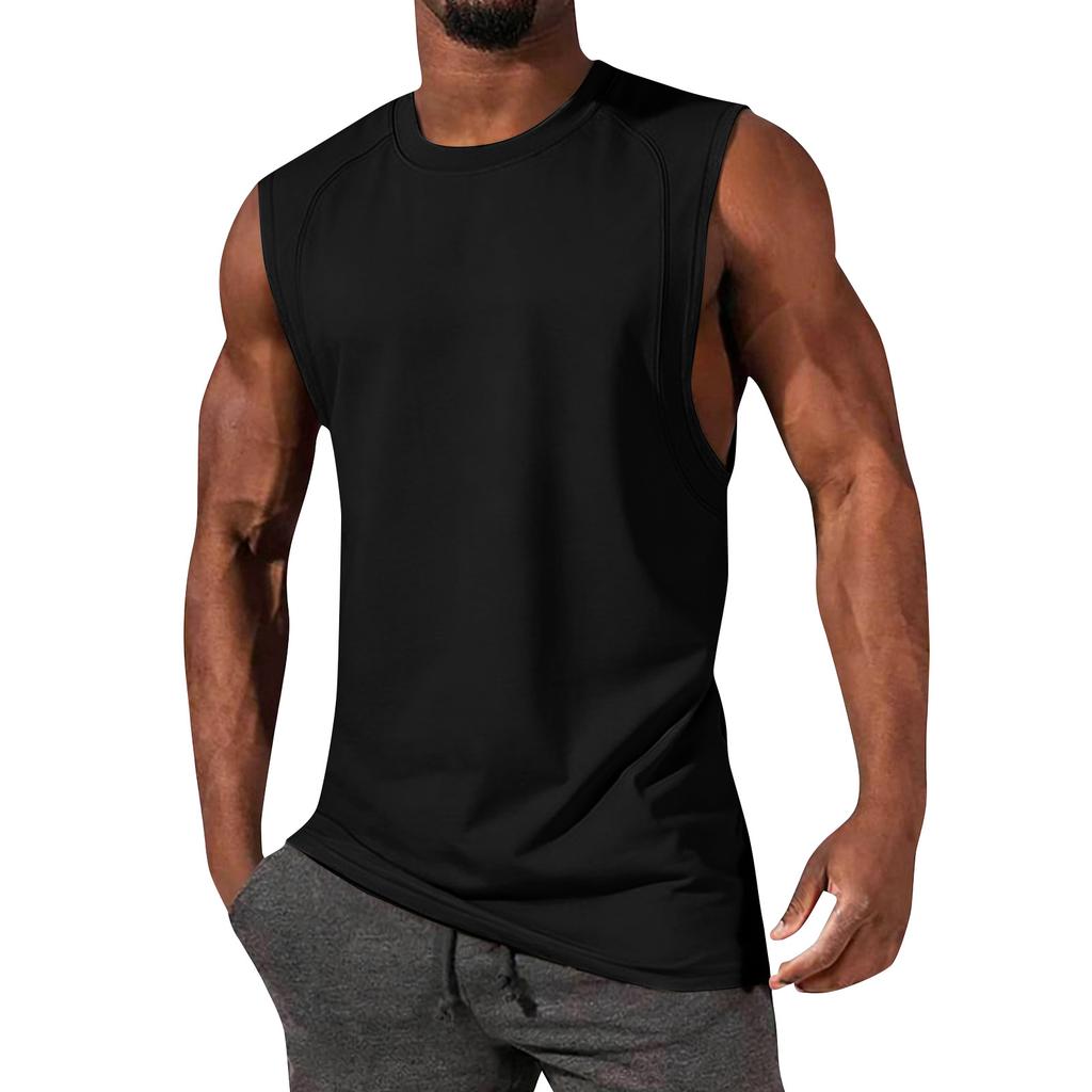 Men's Sleeveless Vest Men's Casual Fashion Sports Sleeveless Vest