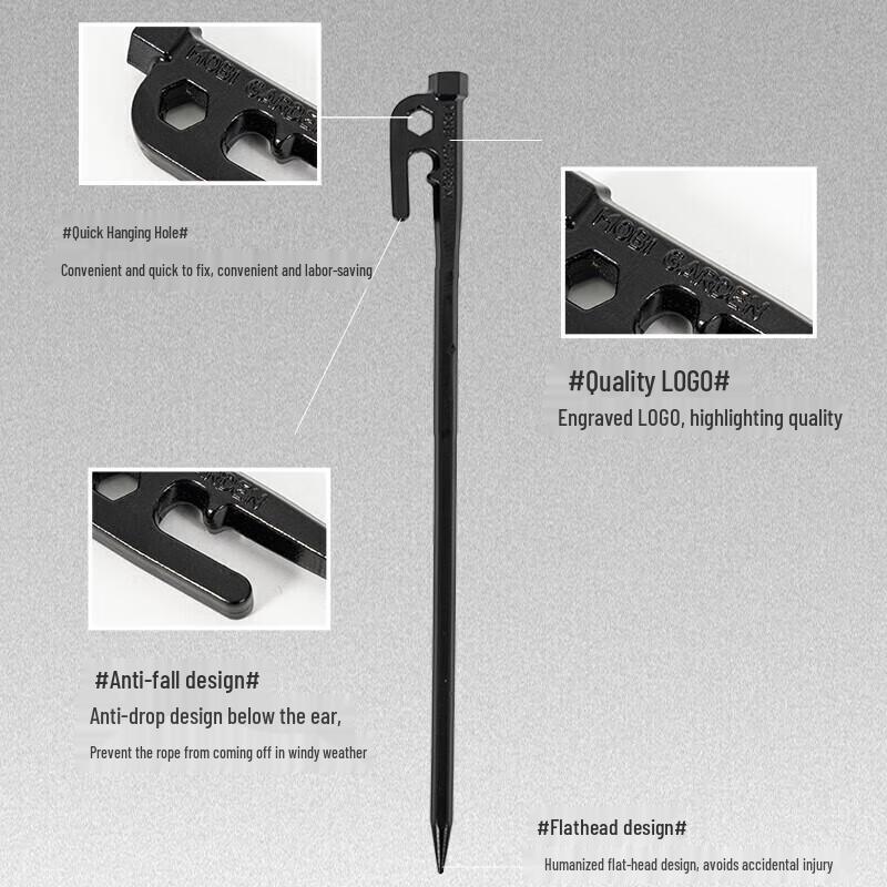 Jihang Outdoor Carbon Steel Tent Peg