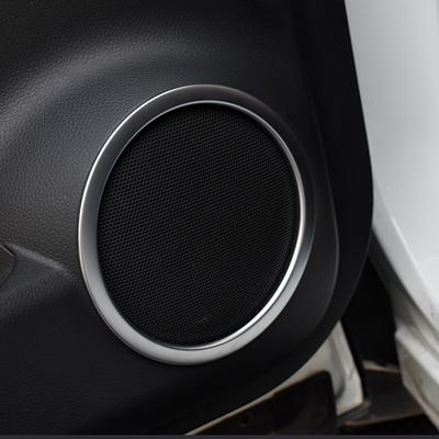 4pcs For Nissan Qashqai J11 Dualis 2014- CarDoor Stereo Speaker AudioSound Loudspeaker Molding Cover Kit Trim Car Accessory
