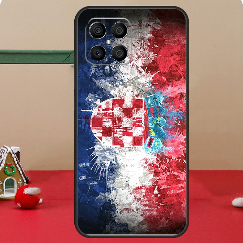 Croatia Flag Case For Honor Magic 6 7 8 Pro Honor 400 200 70 90 Lite X8c X8b X9a X9b X9c X9d Win RT Cover