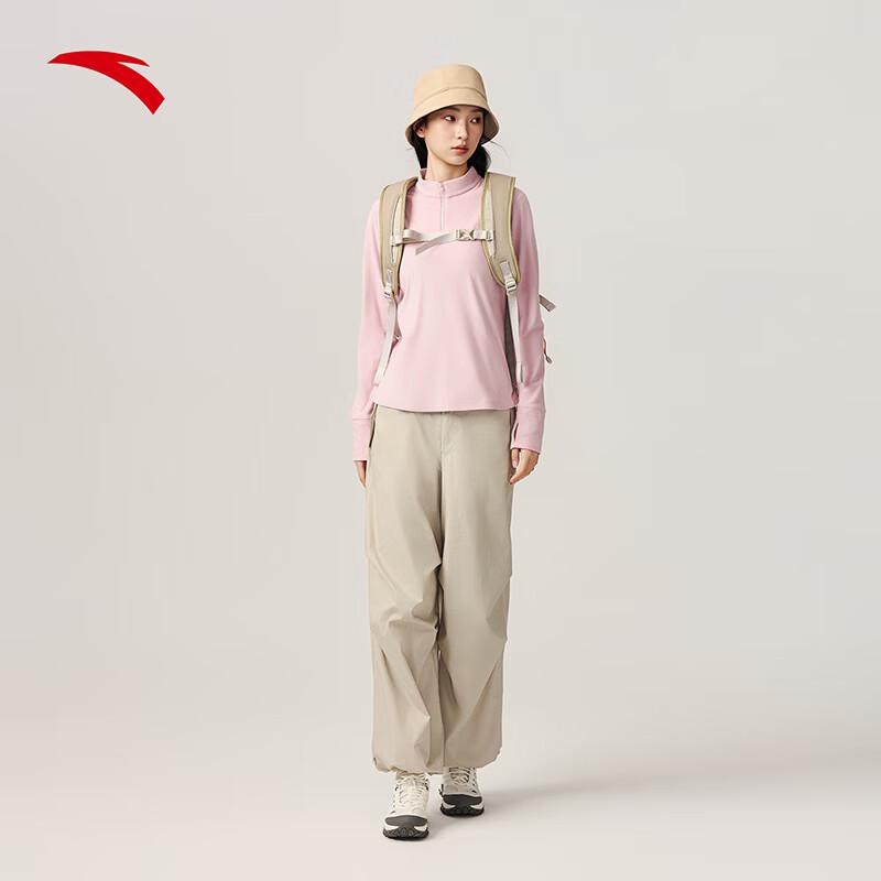 Anta Women's Outdoor Half-Zip Thermal Long-Sleeve Top