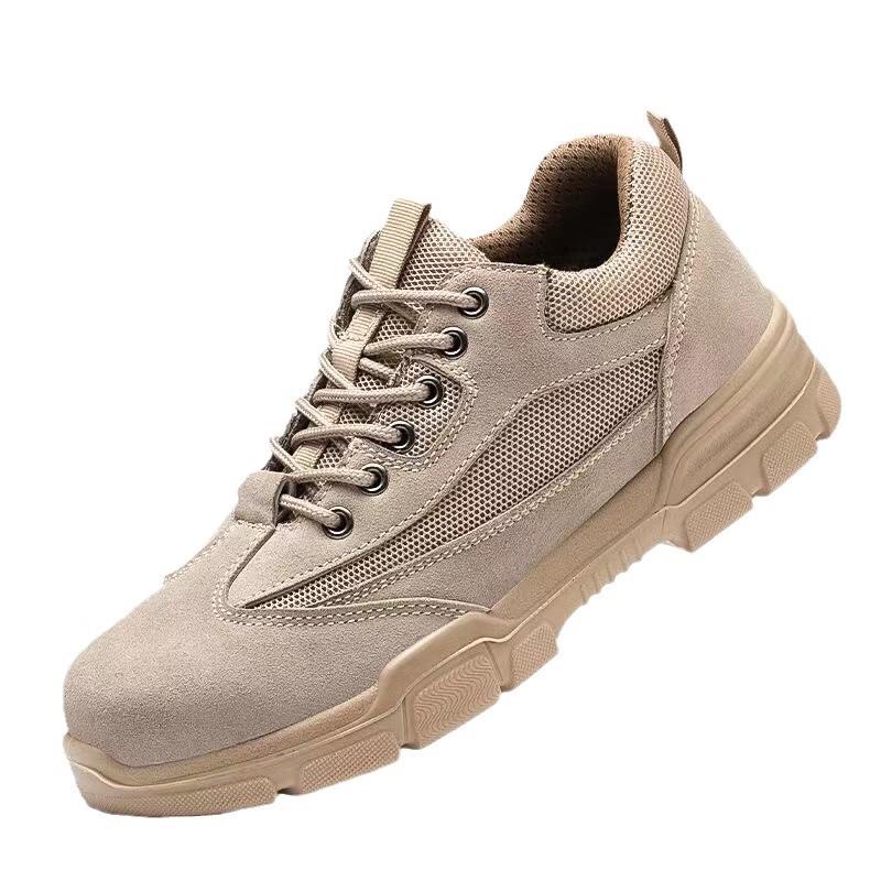 HUIZUMEI Men s Steel Toe Suede Safety Work Shoes 35
