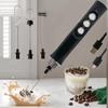 Kabelloser, wiederaufladbarer elektrischer Milchaufschäumer – 3 Geschwindigkeiten, Hand-Schaumbereiter für Latte, Cappuccino, heiße Schokolade – USB-Aufladung