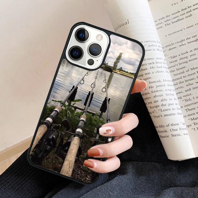 Trout Panel Painting Fish Fishing Sport Phone Case Back Cover for iPhone 17 Air 16 15 14 13 11 12 Pro Max Plus