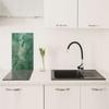 TAGLIERE IN VETRO 30x52 Turchese