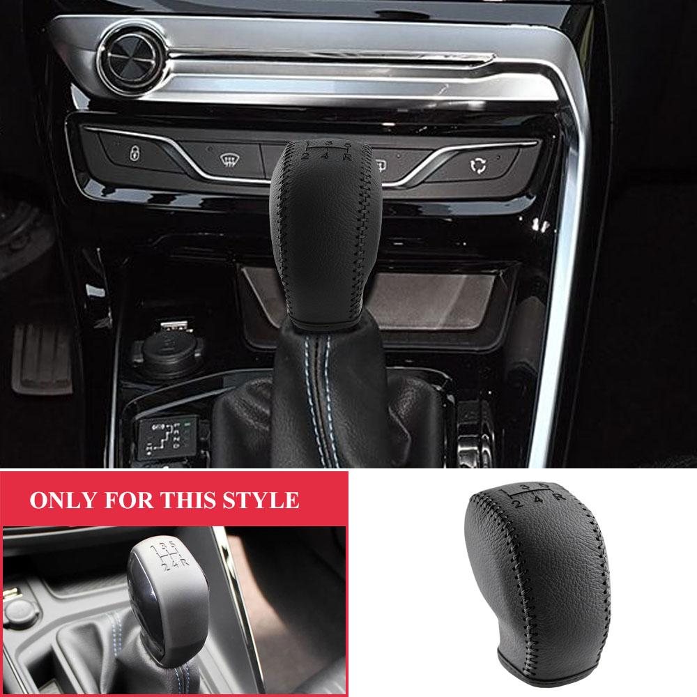Auto Schalthebelknauf Abdeckung für Peugeot 208 15-24 301 17-24 308 17-24 2008 14-18 Partner 18-24 Rifter 18-21 MT 5 Gang