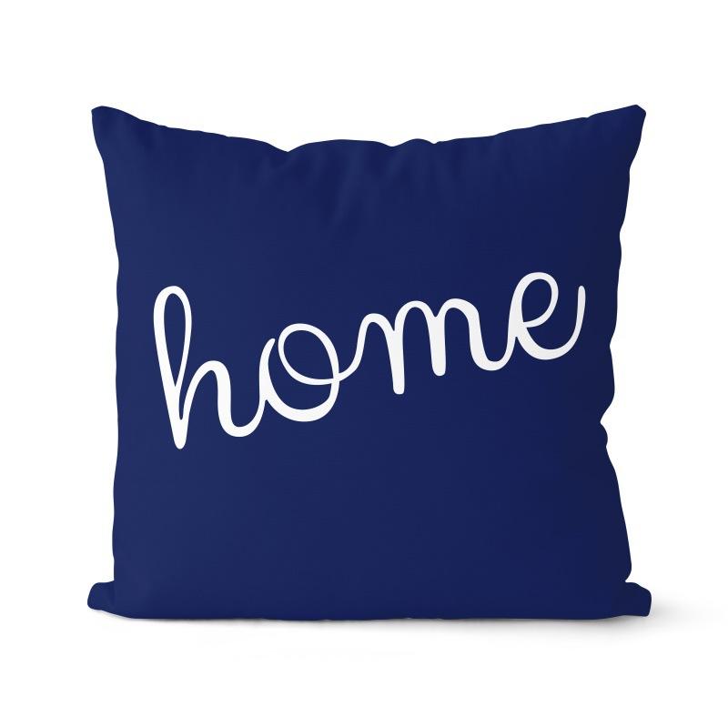 Navy Blue Cushion Geometric Pillowcase Decorative Pillow Home Decor Throw