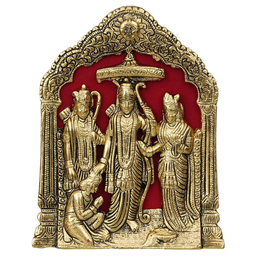 Metal Lord Ram Ji/Ram Darbar Idol Statue Murti for Home and Office Decor (Lord Ram) Ramdarbar Showpiece (9" Inches)