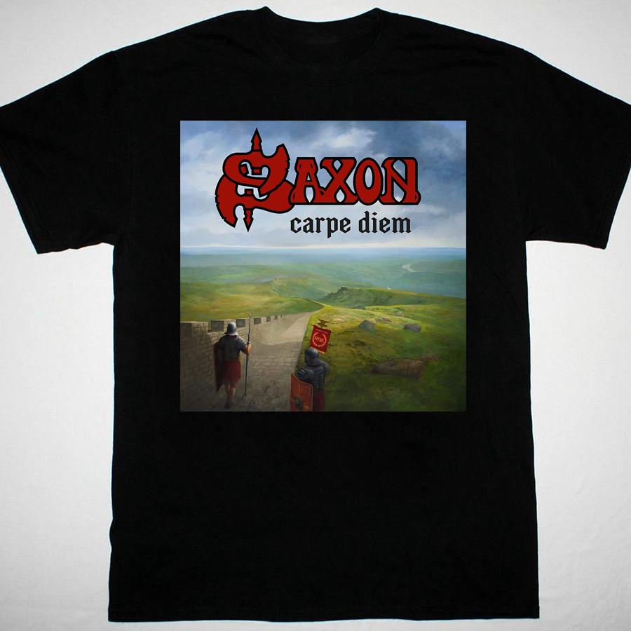 Saxon band Carpe Diem album black T-shirt Unisex All sizes S-5Xl Unisex T-Shirt M