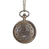Vintage Roman Numeral Hollow Pocket Watch, Large Size Time Gear Watch, Classic Creative Retro Gear Pocket Watch for Daily and Memorial Use