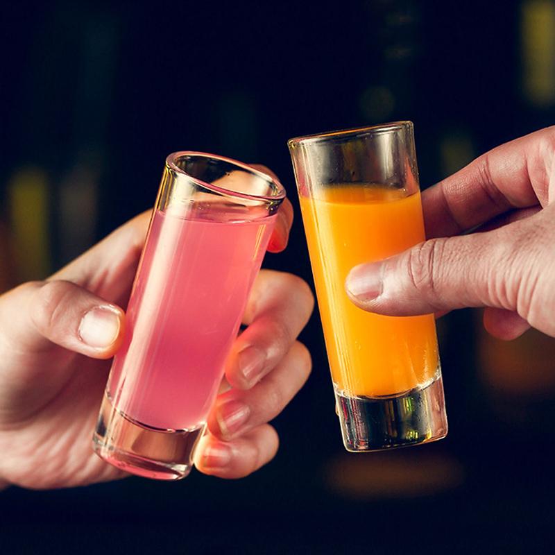 60m/80ml Spirits Cup Shot Glass Personalized Whiskey Glass Bar Foreign Wine Glass Cocktail Mojito Cups Suitable for Gift Giving